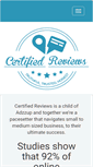 Mobile Screenshot of certifiedreviews.info